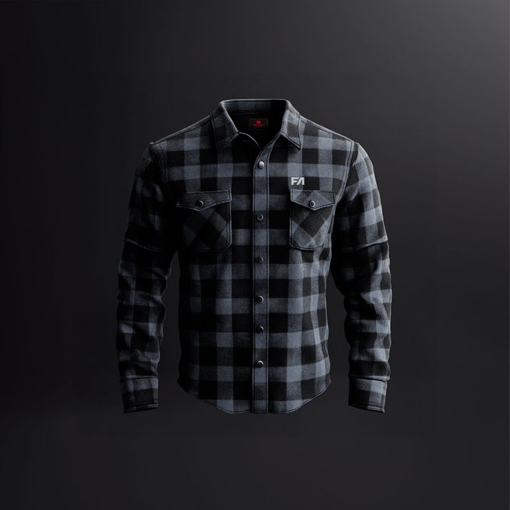 Black Armored Flannel