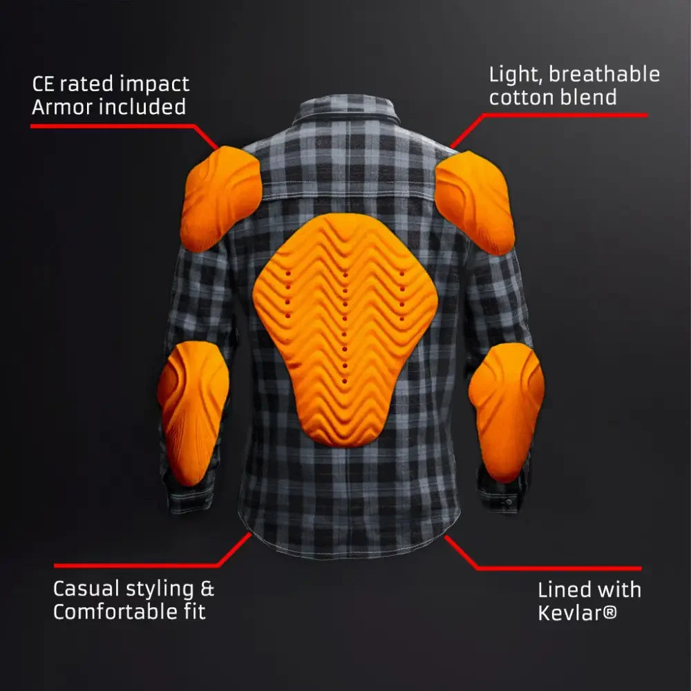 Black Armored Flannel